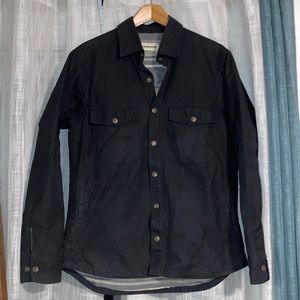 The Chore Jacket in Navy waxed canvas 38